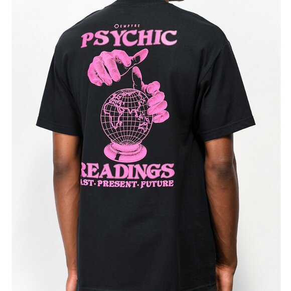 Empyre Other - Empyre World Psychic Readings Black Cotton T-Shirt SZ L